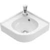 Villeroy & Boch Villeroy And Boch O.novo 400 X 320mm 1TH Corner Handwash Basin -Shower Baths Discount 73103201 d2