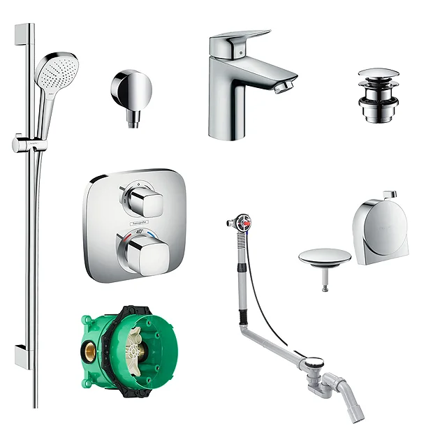 Hansgrohe Over Bath Concealed Tap & Shower Package 4 Hansgrohe Over Bath Concealed Tap & Shower Package - Image 2