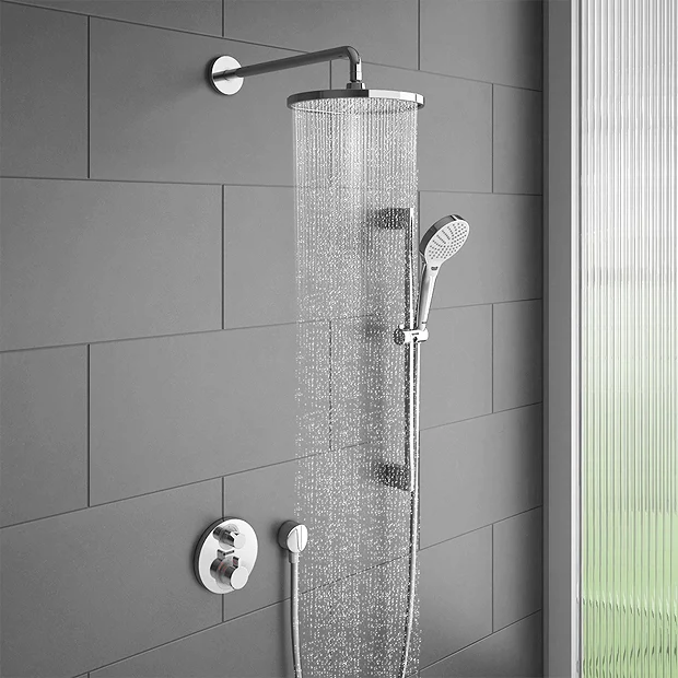 Hansgrohe Ecostat S Round Complete Shower Set With Shower Slider Rail Kit 4 Hansgrohe Ecostat S Round Complete Shower Set With Shower Slider Rail Kit - Image 2