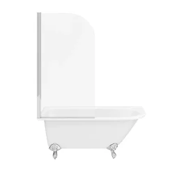 Victorian Plumbing Appleby 1550 Roll Top Shower Bath With Screen + Chrome Leg Set 13 Victorian Plumbing Appleby 1550 Roll Top Shower Bath With Screen + Chrome Leg Set -Shower Baths Discount a15bsr new detail2a
