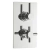Hudson Reed Tec Pura Twin Concealed Thermostatic Shower Valve + 8" Fixed Head