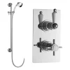 Ultra Beaumont Twin Thermostatic Shower Valve + Slider Rail Kit -Shower Baths Discount a3050a3211nwl