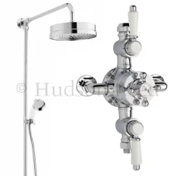 Hudson Reed Triple Exposed Thermostatic Shower Valve W/ Luxury Rigid Riser Kit 7 Hudson Reed Triple Exposed Thermostatic Shower Valve W/ Luxury Rigid Riser Kit -Shower Baths Discount a3089ea3606nwd1