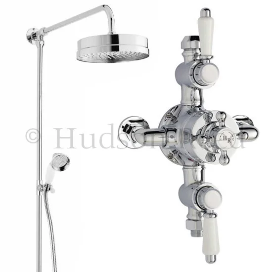 Hudson Reed Triple Exposed Thermostatic Shower Valve W/ Luxury Rigid Riser Kit 5 Hudson Reed Triple Exposed Thermostatic Shower Valve W/ Luxury Rigid Riser Kit - Image 3
