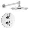 Hudson Reed - Tec Twin Concealed Thermostatic Shower Valve With Cloudburst Head -Shower Baths Discount a3098a3027arm03l