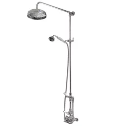 Hudson Reed Twin Shower Valve With Victorian Grand Rigid Riser Kit - Chrome 9 Hudson Reed Twin Shower Valve With Victorian Grand Rigid Riser Kit - Chrome -Shower Baths Discount a3099am312newd12