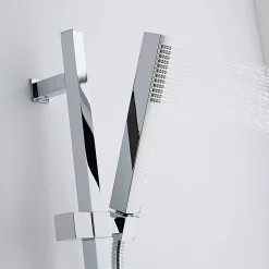 Hudson Reed Quadro Thermostatic Bar Valve With Kubix Slide Rail Kit - Chrome -Shower Baths Discount a3503a3181 nd1