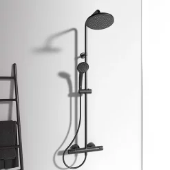 Ideal Standard Silk Black Ceratherm T25 Exposed Thermostatic Shower System -Shower Baths Discount a7571xg d2