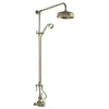 Hudson Reed Brushed Brass Thermostatic Shower Valve & Rigid Riser Kit -Shower Baths Discount a8119l
