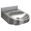 Franke ANMX020 Stainless Steel Round Disabled Washbasin With Upstand -Shower Baths Discount anmx020 l