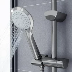 Bristan Artisan Thermostatic Surface Mounted Bar Shower Valve With Adjustable Riser -Shower Baths Discount ar2shxmtffc d3