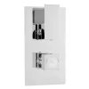 Hudson Reed Art Twin Concealed Thermostatic Shower Valve W/ Rectangular Slider Rail Kit -Shower Baths Discount art3210a3167nd2