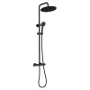 Arezzo Modern Round Thermostatic Shower (300mm Head - Matt Black) 2 Arezzo Modern Round Thermostatic Shower (300mm Head - Matt Black) -Shower Baths Discount arz03h d4