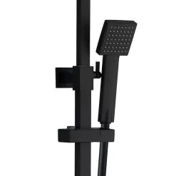 Arezzo Modern Square Thermostatic Shower (300 X 300mm Head - Matt Black) -Shower Baths Discount arz3mbh d1