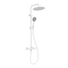 Arezzo Modern Round Thermostatic Shower (300mm Head - Matt White) 1 Arezzo Modern Round Thermostatic Shower (300mm Head - Matt White) -Shower Baths Discount arz3mwh detail04