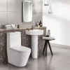 Arezzo Basin 520 Round 1TH Basin + Full Pedestal 1 Arezzo Basin 520 Round 1TH Basin + Full Pedestal -Shower Baths Discount arz52bp d2