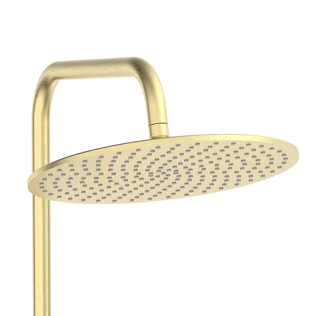 Arezzo Deluxe Cool Touch Round Thermostatic Shower (300mm Head - Brushed Brass) 6 Arezzo Deluxe Cool Touch Round Thermostatic Shower (300mm Head - Brushed Brass) - Image 4