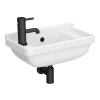 Arezzo Wall Hung Compact Cloakroom Basin 1TH - 505 X 270mm -Shower Baths Discount az7955detail3