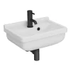 Arezzo Wall Hung Cloakroom Basin 1TH - 460 X 330mm -Shower Baths Discount az7957d3