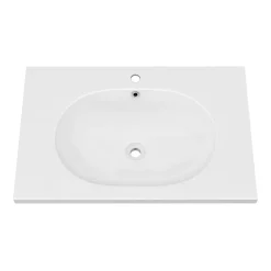 Arezzo 700 Wall Hung Basin With Chrome Towel Rail Frame -Shower Baths Discount az7chrfrm n d3