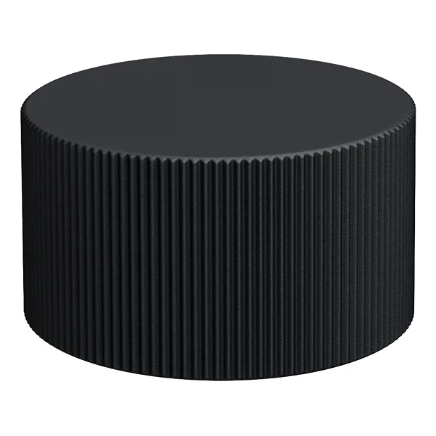 Arezzo Fluted Matt Black Round Shower Package With Concealed Valve + Head 3 Arezzo Fluted Matt Black Round Shower Package With Concealed Valve + Head