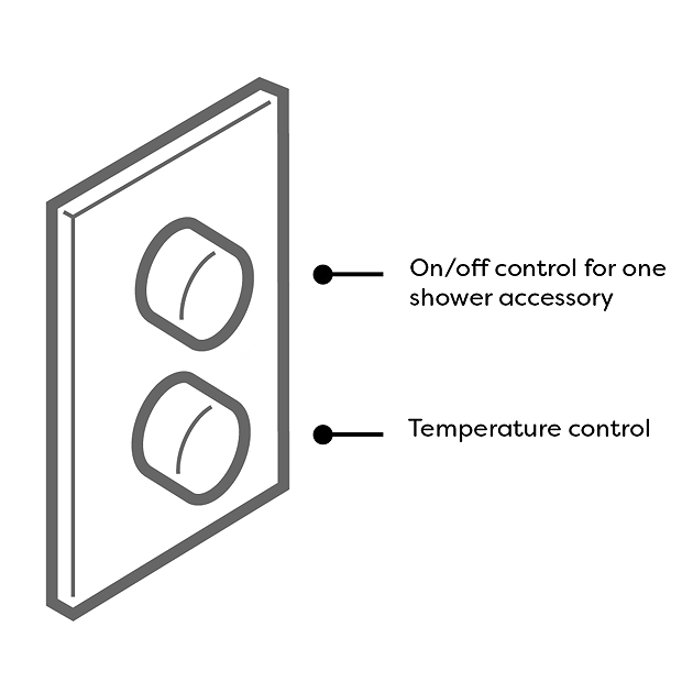 Arezzo Fluted Matt Black Round Shower Package With Concealed Valve + Head 6 Arezzo Fluted Matt Black Round Shower Package With Concealed Valve + Head - Image 4
