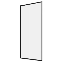 Arezzo Black Framed Fixed Square Single Ended Shower Bath 10 Arezzo Black Framed Fixed Square Single Ended Shower Bath -Shower Baths Discount azfsbd2