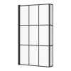 Arezzo Shower Bath - 1700mm L Shaped With Matt Black Grid Screen + Panel -Shower Baths Discount azgl17 new 4