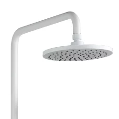 Arezzo Round Thermostatic Shower - Matt White -Shower Baths Discount azmwrd3 d1