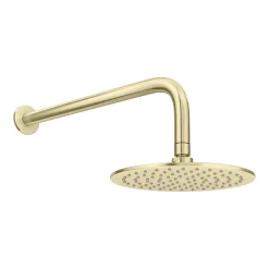 Arezzo Brushed Brass Round Shower System With Diverter, Fixed Shower Head + 4 Body Jets 11 Arezzo Brushed Brass Round Shower System With Diverter, Fixed Shower Head + 4 Body Jets -Shower Baths Discount azrdsv4bjbbd2