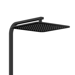Arezzo Deluxe Cool Touch Square Thermostatic Shower (300 X 300mm Head - Matt Black) -Shower Baths Discount azs2ct d1