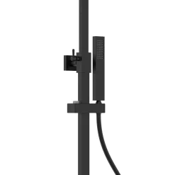 Arezzo Deluxe Cool Touch Square Thermostatic Shower (300 X 300mm Head - Matt Black) -Shower Baths Discount azs2ct d2