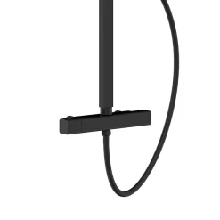 Arezzo Deluxe Cool Touch Square Thermostatic Shower (300 X 300mm Head - Matt Black) -Shower Baths Discount azs2ct d3