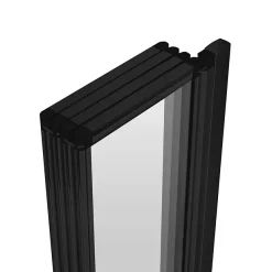 Arezzo Square Single Ended Bath With Matt Black Bi-Fold Screen -Shower Baths Discount azsbf d3