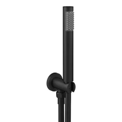Arezzo Matt Black Round Triple Thermostatic Shower Pack W. Flat Fixed Head + Handset 13 Arezzo Matt Black Round Triple Thermostatic Shower Pack W. Flat Fixed Head + Handset -Shower Baths Discount azscvrp3 d4