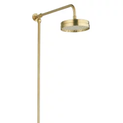 Arezzo Brushed Brass Dual Exposed Thermostatic Shower Valve With Rigid Riser Kit -Shower Baths Discount azsv4bberk1 d2