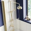 Arezzo Brushed Brass Dual Exposed Valve With Rigid Riser Kit, 195mm Shower Head, Handshower & Diverter 1 Arezzo Brushed Brass Dual Exposed Valve With Rigid Riser Kit, 195mm Shower Head, Handshower & Diverter -Shower Baths Discount azsv4bberk2 d6