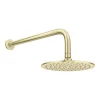 Arezzo Brushed Brass Round Concealed Dual Thermostatic Valve W. 200mm Shower Head -Shower Baths Discount azsv4bbpk d3