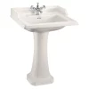 Urlington Bathroom Burlington Medici 650mm Classic Basin And Pedestal 1 Urlington Bathroom Burlington Medici 650mm Classic Basin And Pedestal -Shower Baths Discount b151thmp6m l