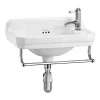 Urlington Bathroom Burlington 51cm Cloakroom Basin With Towel Rail - 1 Tap Hole 2 Urlington Bathroom Burlington 51cm Cloakroom Basin With Towel Rail - 1 Tap Hole -Shower Baths Discount b8rt6chr l