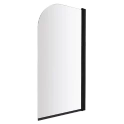 Victorian Plumbing Appleby 1700 Roll Top Shower Bath With Matt Black Screen + Leg Set -Shower Baths Discount bkarh17bs d3