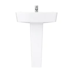Klyn Bathroom Brooklyn Modern Square Basin + Pedestal (1 Tap Hole) -Shower Baths Discount brp d5