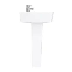 Klyn Bathroom Brooklyn Modern Square Basin + Pedestal (1 Tap Hole)