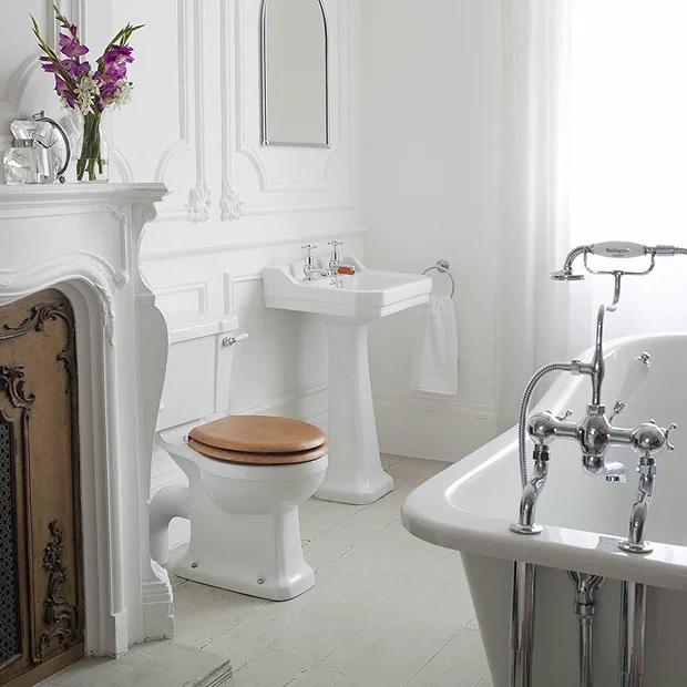 Urlington Bathroom Burlington Edwardian Medium Basin & Pedestal 3 Urlington Bathroom Burlington Edwardian Medium Basin & Pedestal