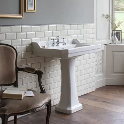 Urlington Bathroom Burlington Edwardian Large Basin And Pedestal -Shower Baths Discount burb5p1 d1