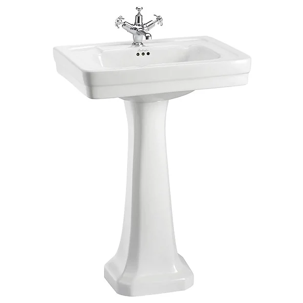 Urlington Bathroom Burlington Contemporary Medium Basin And Pedestal 4 Urlington Bathroom Burlington Contemporary Medium Basin And Pedestal - Image 2