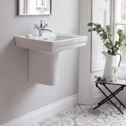 Urlington Bathroom Burlington Contemporary Medium Basin And Semi Pedestal 8 Urlington Bathroom Burlington Contemporary Medium Basin And Semi Pedestal -Shower Baths Discount burlingtoncontemporarymediumbasinandsemipedestald1