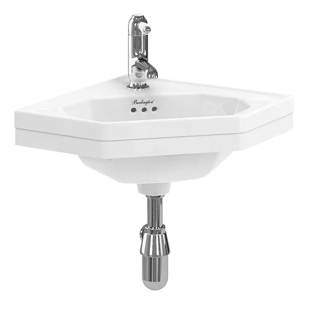 Urlington Bathroom Burlington Corner Wall Mounted Cloakroom Basin 4 Urlington Bathroom Burlington Corner Wall Mounted Cloakroom Basin - Image 2
