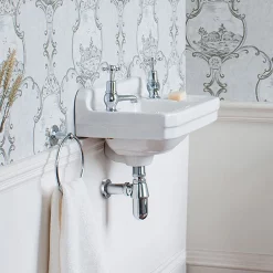 Urlington Bathroom Burlington Edwardian 2TH Wall Mounted Cloakroom Basin