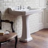 Urlington Bathroom Burlington Edwardian 80cm Basin And Pedestal -Shower Baths Discount burlingtonedwardian80cmbasinandpedestaldetail1